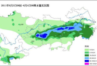 长江中下游地区出现降雨 干旱明显缓和