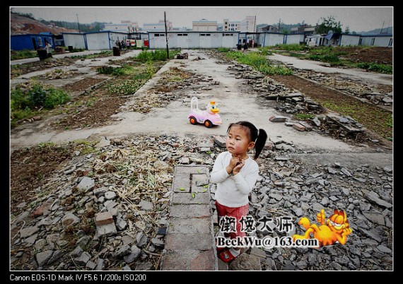 实拍：震后已整整三年 北川的老百姓还在住板房(高清组图)