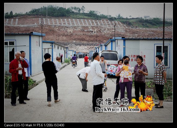 实拍：震后已整整三年 北川的老百姓还在住板房(高清组图)