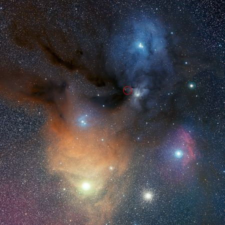 心宿增四星(图片来源:S. Guisard, ESO )