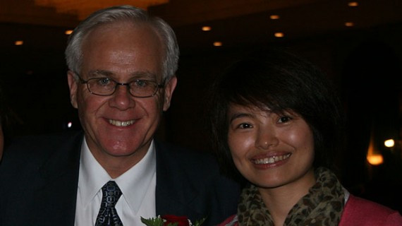Toronto-area MP Bob Dechert is pictured with Shi Rong, right, in an undated photo. Dechert, the parliamentary secretary to the minister of Foreign Affairs, acknowledges he sent flirtatious emails to Shi, a Toronto-based journalist with China's state-run news agency.