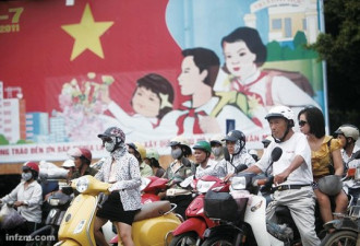 组图：在中国庞大身影下痛苦挣扎的越南