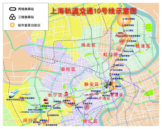 （轨交10号线示意图）