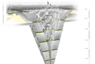 墨西哥拟建65层倒金字塔入地下300米