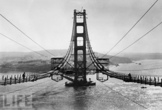 见证奇迹的历史照片 建造金门大桥全程