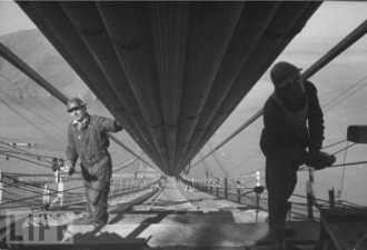见证奇迹的历史照片 建造金门大桥全程