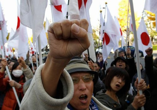 日本右翼:中国无法无天 日本愿意配合美国围剿(图)
