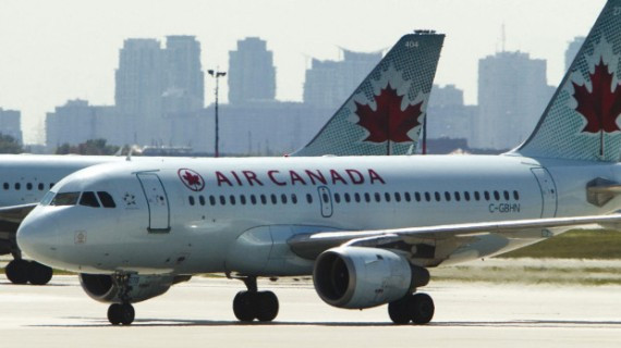 An Air Canada airplane seen at Toronto Pearson International Airport, September 20, 2011. - An Air Canada airplane seen at Toronto Pearson International Airport, September 20, 2011. | Mark Blinch / Reuters