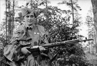 曾击毙309德军的二战苏联美女狙击手