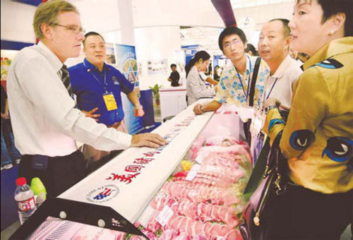 洋猪肉抢滩中国市场 美国猪肉进口量上涨700(图)