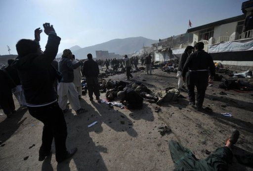 阿富汗两座清真寺爆炸58人死亡逾150人伤(图)