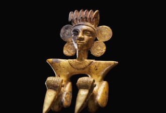 巴拿马千年前墓葬出土大量黄金制品