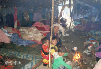 缅甸内战 大批难民滞留边境建难民营