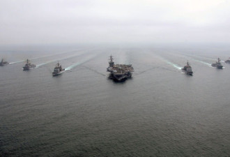 美三艘航母逼近伊朗 或意味战争将临