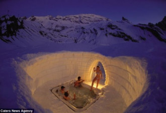瑞士滑雪胜地冰雪打造世界最冷酒店