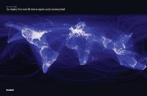 脸书招股书中附加的一张世界各大洲的图片