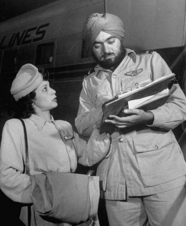 老照片：46年前的印度航空公司空姐长啥样？(组图)