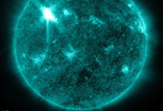 NASA公布太阳风暴照片 展现另类太阳