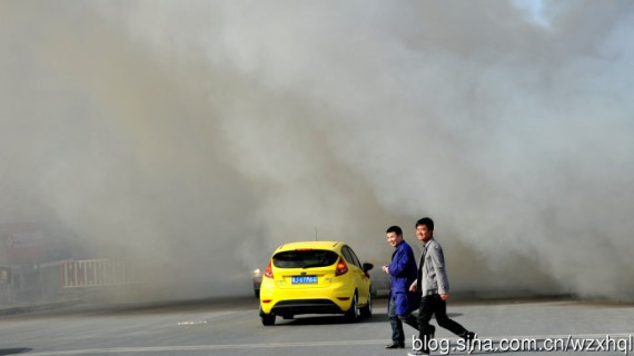 网友实拍：中国城市里的“狼烟” 如此场景实在可怕(组图)