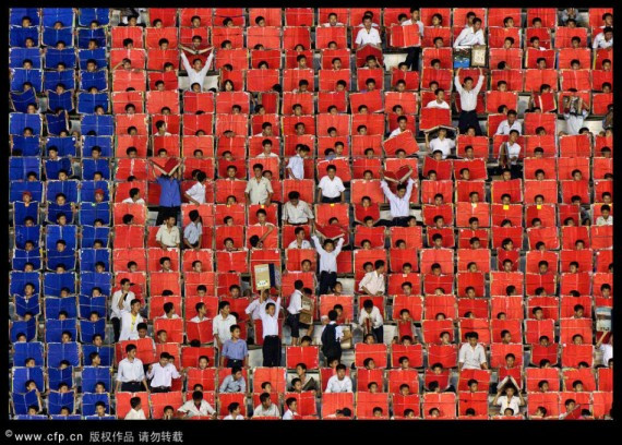 德国摄影师获准拍摄朝鲜10万人团体操（高清组图）