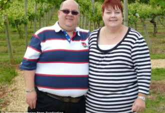 英国胖夫妻互相激励：8个月减280斤
