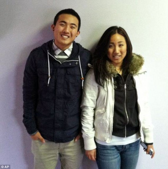 Victim Lydia Sim, 21, is seen here with her 19-year-old brother Daniel who said that his sister was an independent and caring nursing student just one year shy of graduation
