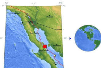加利福尼亚湾发生6.2级和6.9级地震