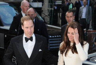 凯特与威廉王子现身 黑白配优雅登对