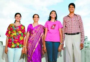 印度运动员4口之家身高合计7.84米