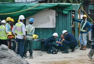 新加坡地铁工地坍塌 2名中国工人死亡