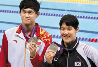 韩游泳选手朴泰桓在伦敦奥运获假银牌