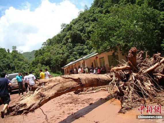 云南景谷突降暴雨 引发特大洪灾泥石流 致3死11失踪(组图)