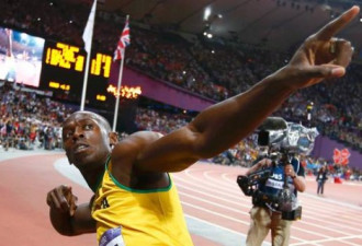 牙买加选手博尔特再获奥运百米金牌