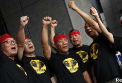 香港万人反国民教育 发起全城黑衣日
