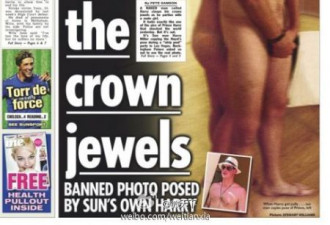 王室禁登王子裸照 记者裸替情景再现