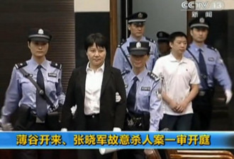 谷开来被认定为谋杀主犯 张晓军从犯