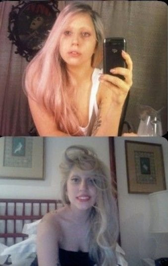 Lady Gaga素颜自拍照曝光 面容憔悴粉丝心疼(图)
