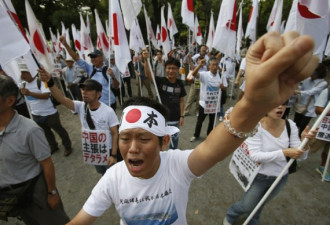 直击：日本右翼团体大规模反华游行