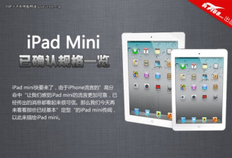 就长这个样 苹果iPad mini确定消息一览