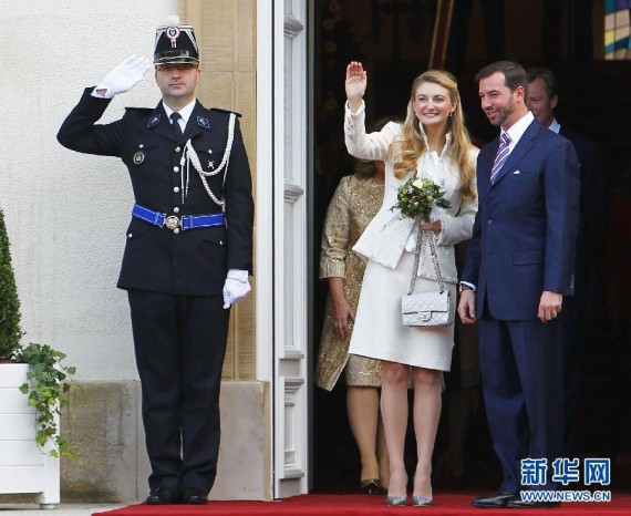 现场高清图集：欧洲袖珍小国卢森堡举行王室大婚(多图)