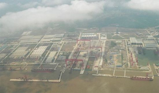 资料图:上海长兴岛造船基地