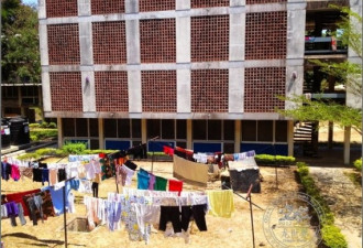 图：非洲大学中国留学生宿舍像蜂窝