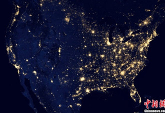 绝美！NASA公布清晰夜间地球灯火照