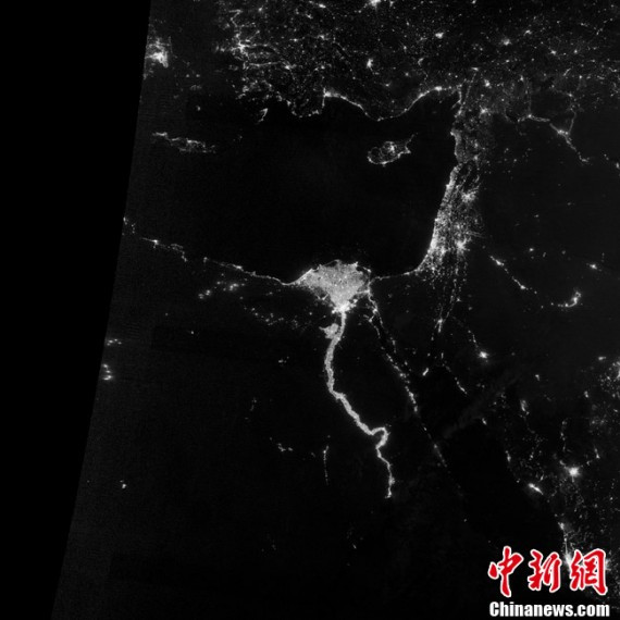 NASA公布迄今为止最清晰的夜间地球灯火照(高清组图)