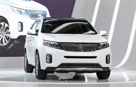 The 2014 Kia Sorento is presented at the 2012 Los Angeles Auto Show in Los Angeles