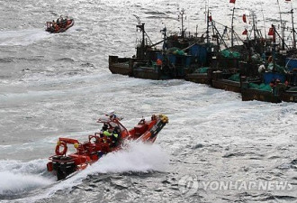 韩海警出动舰艇飞机 抓21艘中国渔船