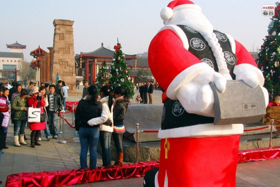 中式圣诞节 中国特色圣诞节有时令西方人着迷(高清组图)