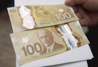 加国刚发行塑胶钞票 传遇高温会熔化