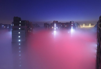 实拍重度污染下的迷幻北京:渺茫“仙境”