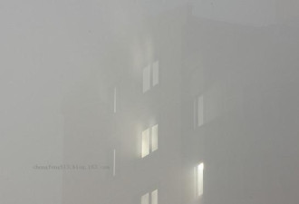 图：雾霾笼罩北京 太阳像一只手电筒